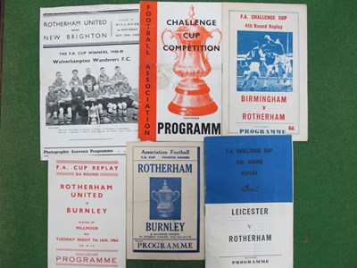 Lot 642 - Rotherham United Pirate Programmes, 1949-50 v....