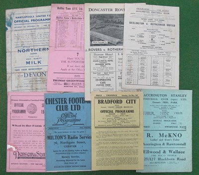 Lot 643 - Rotherham United 1946-7 Away Programmes, at...