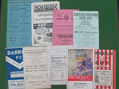 Lot 645 - Rotherham United 1947-8 Away Programmes, at...