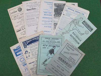 Lot 614 - Rotherham United 1947-8 Away Programmes, at...