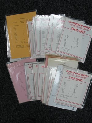 Lot 571 - Rotherham United Reserves Programmes, 1981-2...
