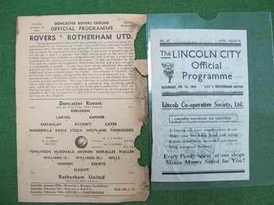 Lot 633 - 1943-4 Doncaster Rovers v. Rotherham United...