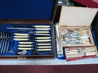 Lot 1106 - Beeston & Co canteen of cutlery together with...