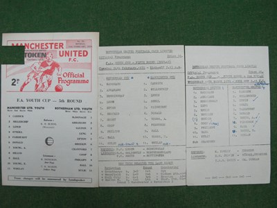 Lot 652 - Rotherham United Youths v. Manchester United...