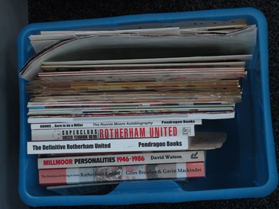 Lot 420 - Rotherham United, books, testimonial...