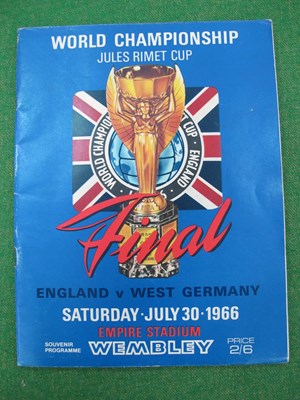 Lot 649 - 1966 World Cup Final Programme, England v....