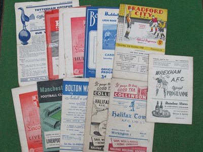 Lot 646 - 1950s Programmes, 1951-2 Halifax v. Workington...