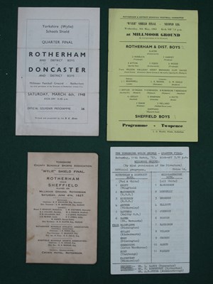Lot 476 - Wylie Shield Programmes, involving Rotherham...