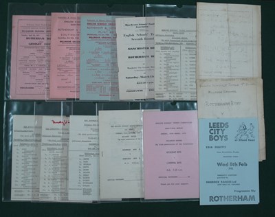 Lot 477 - Rotherham Boys Programmes, 1947 v. Grimsby,...
