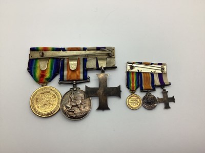 Lot 842 - A WW1 British MC Medal Group with matching...