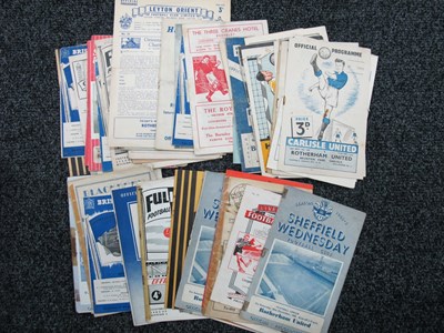 Lot 566 - Rotherham United Away Programmes, ten from the...