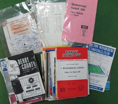 Lot 577 - Rotherham United Away Programmes, from the...