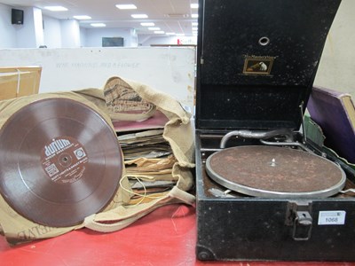 Lot 1068 - A His Masters Voice gramophone and collection...