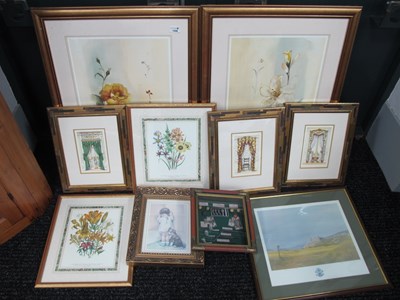 Lot 1008 - A quantity of framed prints to include one of...