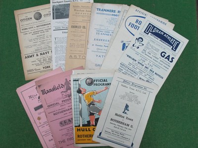 Lot 616 - Rotherham United 1948-9 Away Programmes, at...