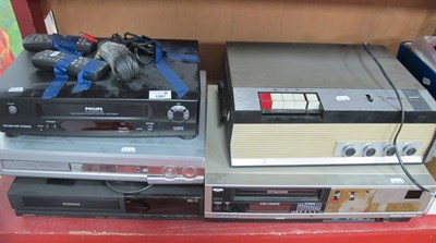 Lot 1087 - Philips DVD and video recorders, reel to reel...