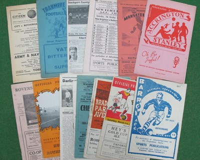 Lot 620 - Rotherham United 1950-1 Away Programmes, at...