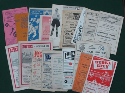 Lot 539 - Rotherham United 1953-4 Away Programmes, at...
