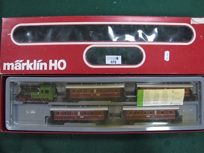 Lot 572 - A Marklin Reef No, 2858 "HO" Gauge Passenger...