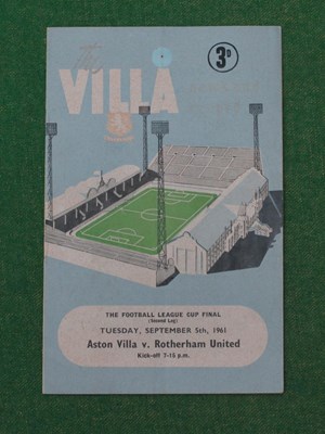 Lot 682 - 1960-1 League Cup Final Programme, Aston Villa...