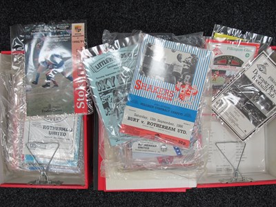 Lot 664 - Rotherham United Away Programmes 1986-7 to...