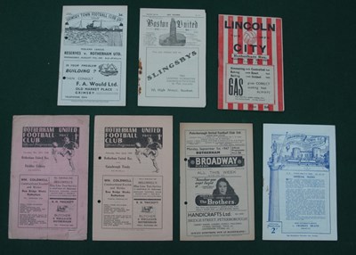 Lot 468 - Rotherham United Reserves Programmes 1947-8, v....