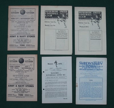 Lot 469 - Rotherham United Reserves Programmes 1948-9,...
