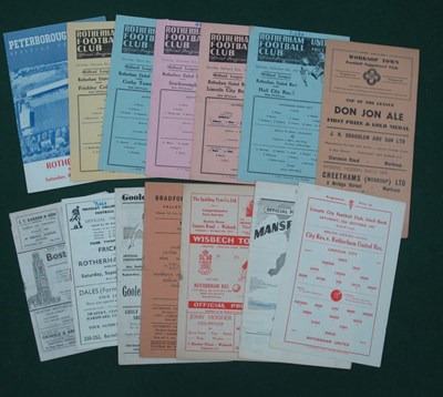 Lot 475 - Rotherham United Reserves Programmes, 1957-8 v....