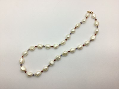 Lot 193 - A Modern Fresh Water Pearl Bead Necklace, with...