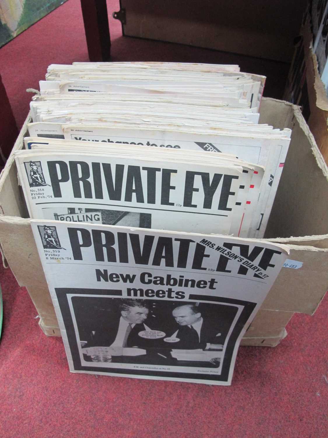Lot 1088 - A collection of 1970s Private eye magazines.