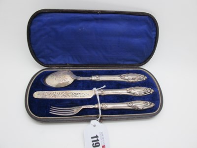 Lot 119 - A Victorian Hallmarked Silver Three Piece...