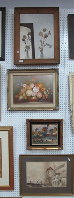 Lot 1513 - A. Woollass, Flowers Reflected in a Mirror,...