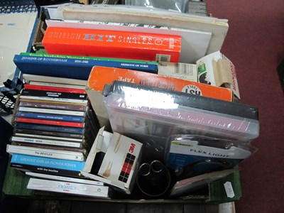 Lot 1131 - Beatles CDs, books, glass fiber tape,...