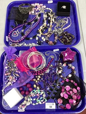 Lot 58 - A Collection of Costume Jewellery, to include...