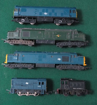 Lot 375 - Five "OO" Gauge/4mm Unboxed Diesel Locomotives;...