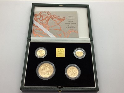 Lot 466 - 2000 Royal Mint UK Gold Proof Four-Coin...