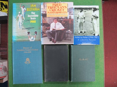 Lot 441 - Cricket Autographs - Ian Botham, Brian Close,...