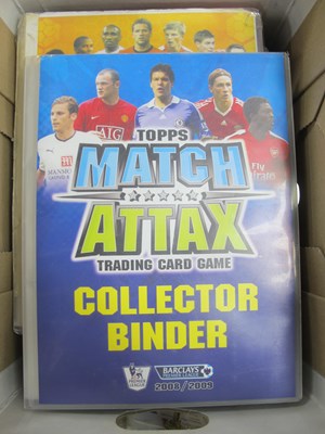 Lot 689 - Six Match Attax Card Albums Containing Full...