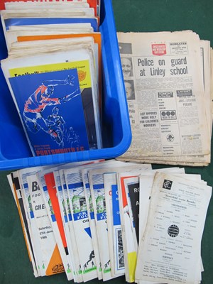 Lot 845 - Chesterfield Programmes 1967-71 Home and Away...