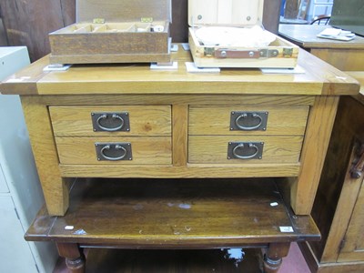 Lot 1537 - An Oak Rectangular Shaped Coffee Table, with...