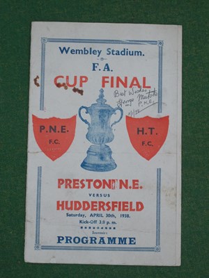 Lot 876 - 1938 F.A Cup Final Preston North End v....