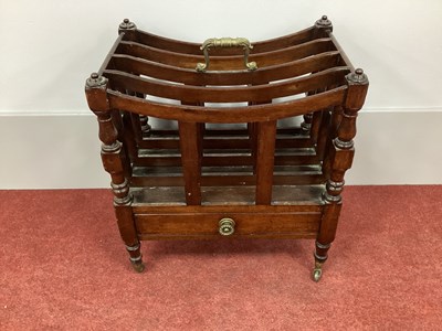 Lot 1484 - A XIX Century Mahogany Canterbury, with...