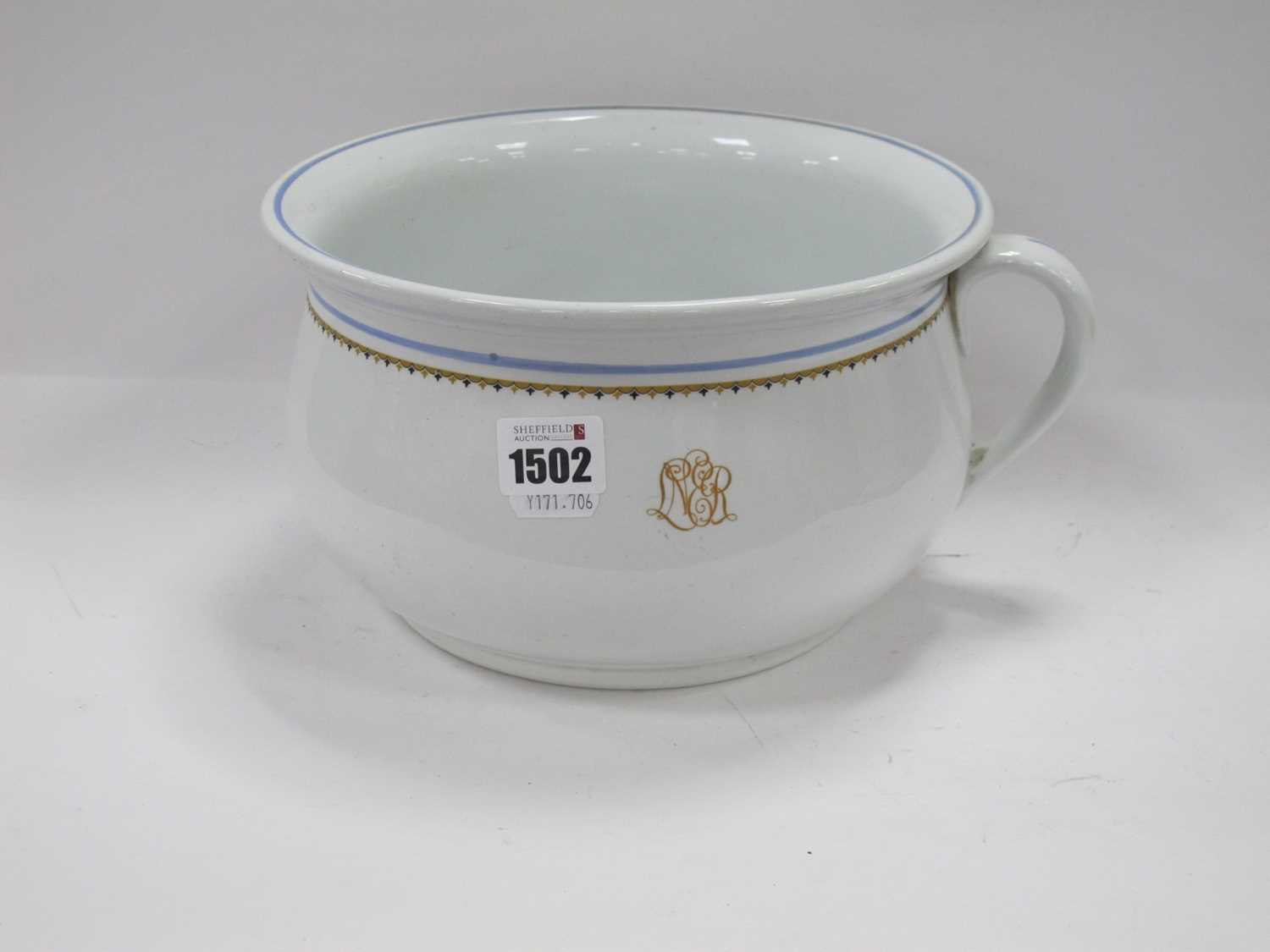 Lot 1502 - LNER Pottery Chamber Pot.