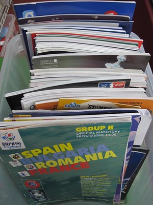 Lot 495 - Big Match Football Programmes - Euro 96,...