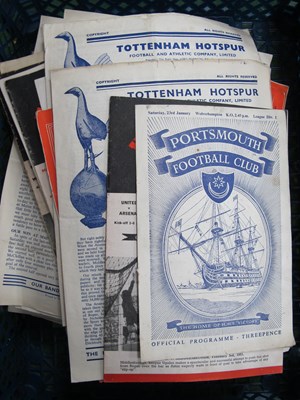 Lot 453 - 1950s Football Programmes, including 50-1...