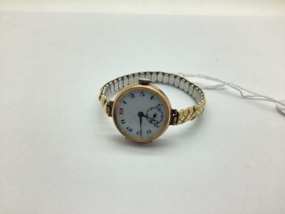 Lot 122 - A Vintage 9ct Gold Cased Ladies Wristwatch,...