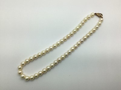 Lot 170 - A Single Strand Pearl Bead Necklace, of...