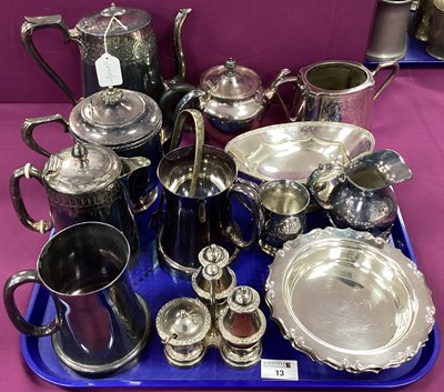 Lot 13 - Assorted Plated Ware, including tea wares,...