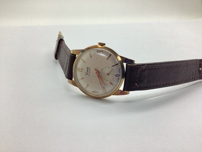 Lot 119 - Timor; A 9ct Gold Cased Gent's Wristwatch, the...