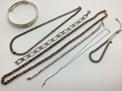 Lot 169 - Modern Belcher Link Chain, stamped "925", to...